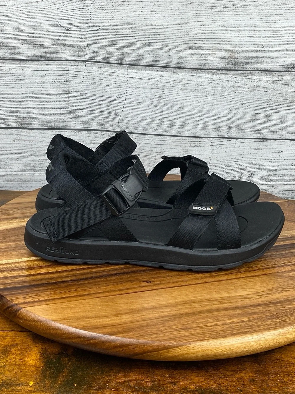 Bogs Rio Sandal H2OGrip Outsole Black Nylon Straps Water Shoes Men’s Size 11